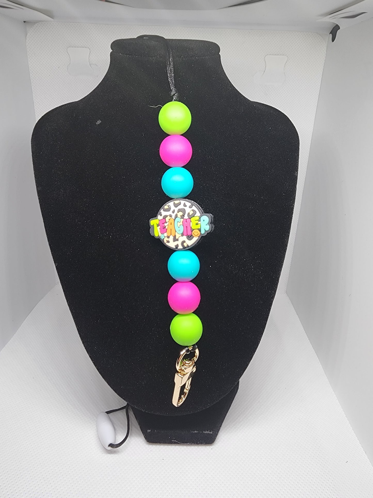 Neon Teacher Lanyard