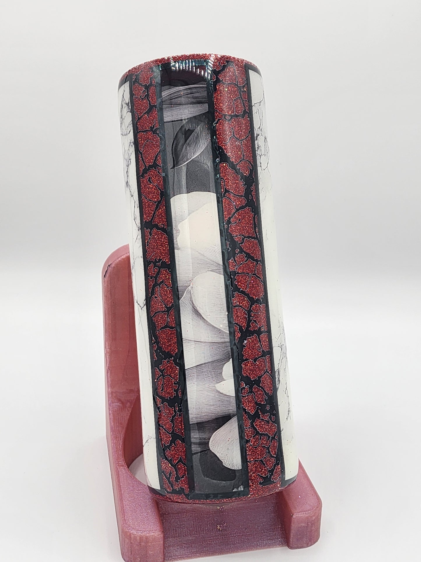 20 OZ CRACKED MARBLE TUMBLER