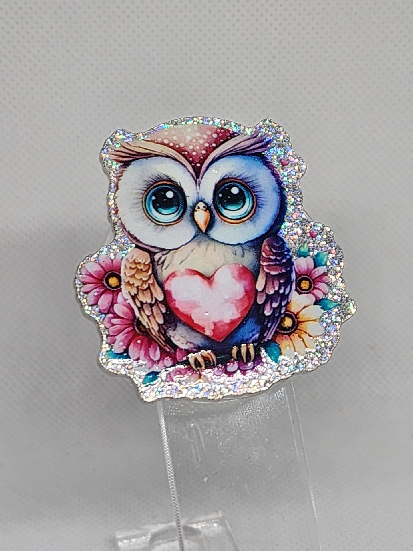 Pink Owl Pop Socket