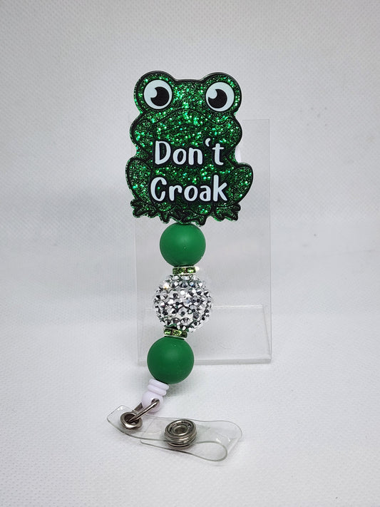 Croak Frog Badge Reel