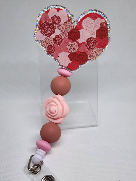 Rose Heart Badge Reel