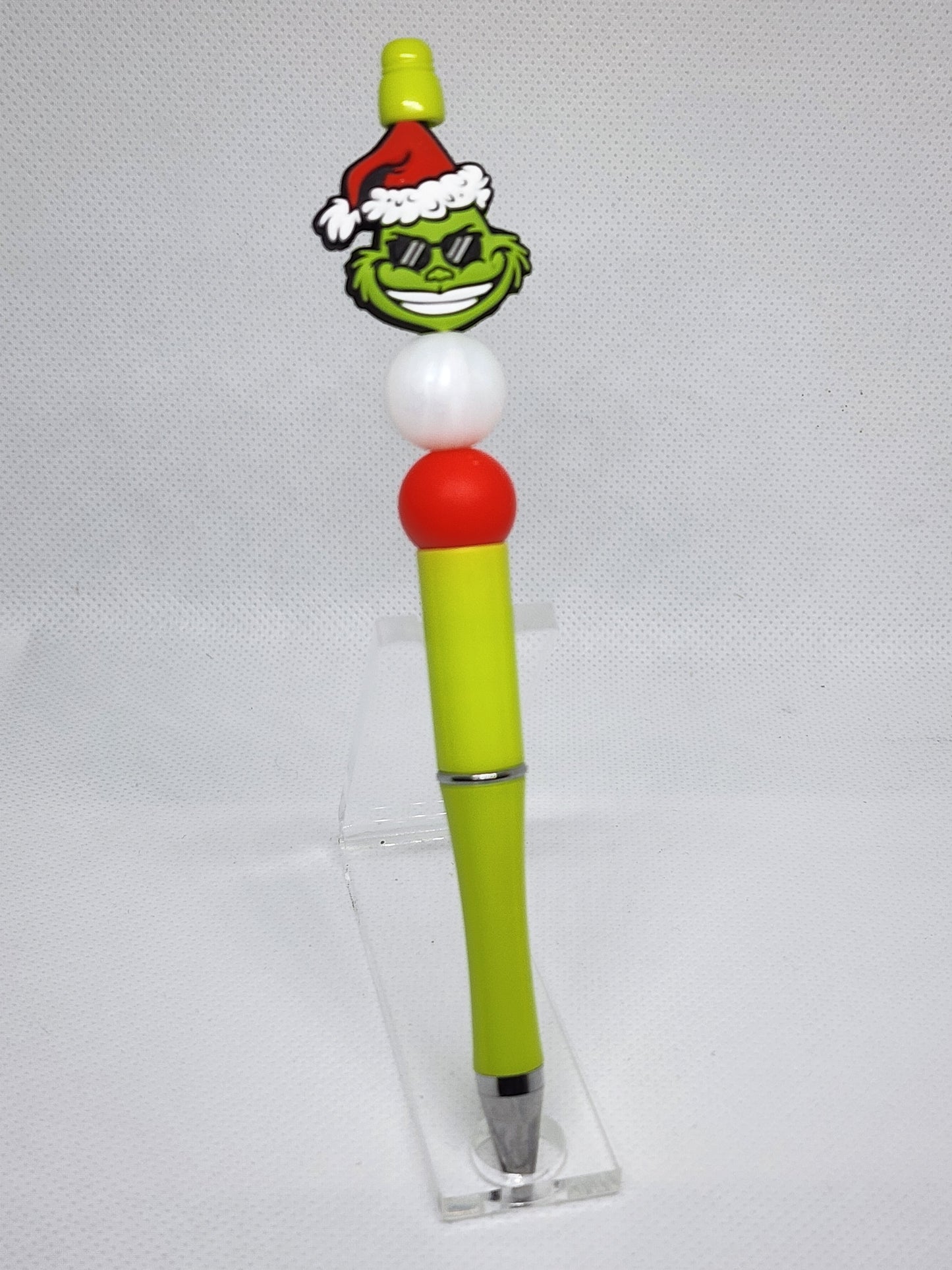 Green Face Christmas Pen