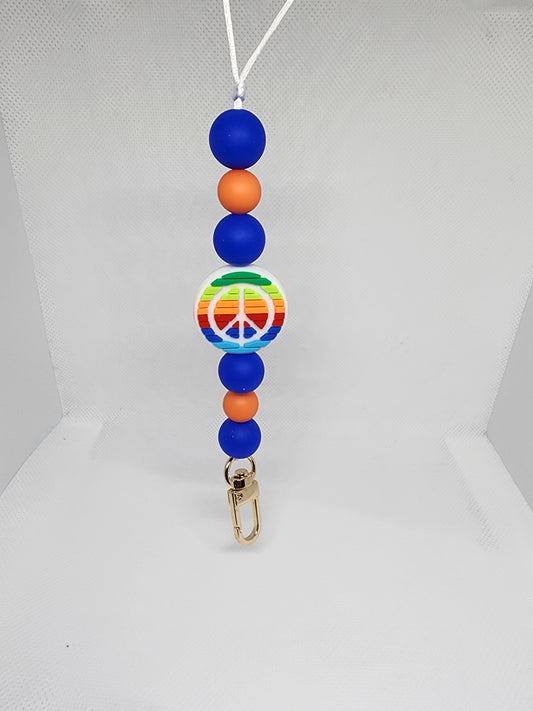 Rainbow Peace 2 Lanyard