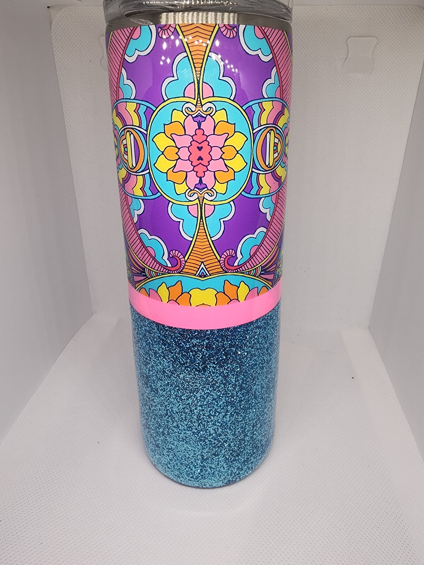 Neon Mandala Tumbler